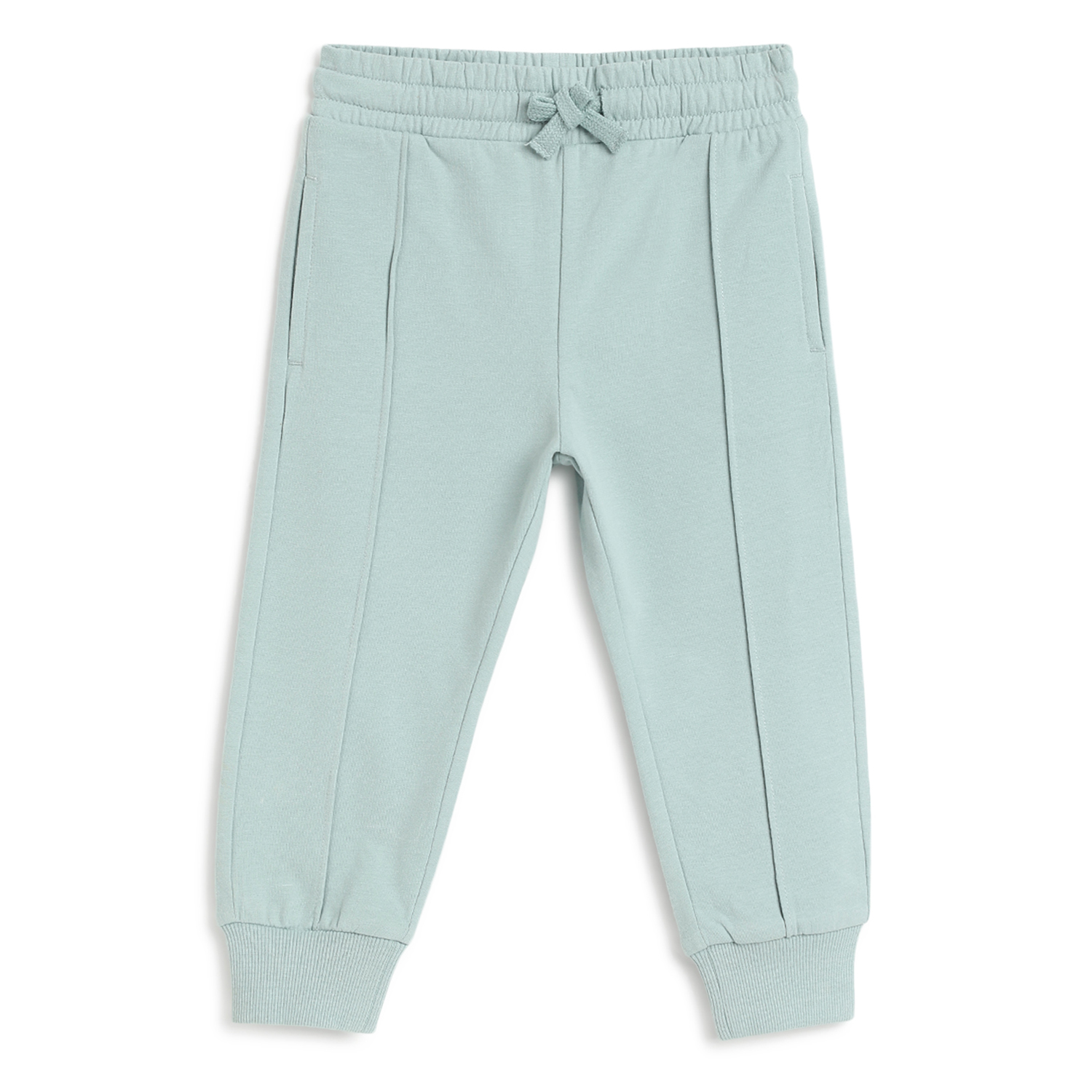 Infants Solid Joggers-Green